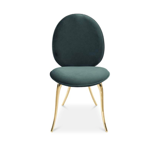 Italian Light Luxury Designer Brass Dining Chair