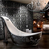 High-heeled Shoe Shape Bath Tubs Design Fiberglass Surface with Painting