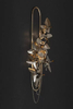 Nature-Inspired Gold Leaf Wall Sconce with Cascading Accents, Perfect for Adding A Touch of Whimsy And Elegance