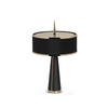 Sleek Black And Gold Table Lamp with Modern Cone Design, Ideal for Adding A Touch of Sophistication To Desks And Living Spaces