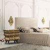 European Retro Exquisite Compact Bedside Table Apartment Villa Master Bedroom Bedside Table Independent Storage Storage Locker