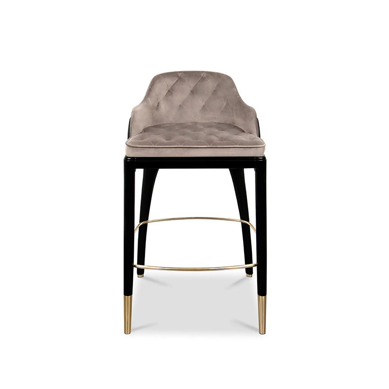 Wholesale Direct From Factory: High Stool Fabric Bar Chairs for KTV, Bars, Villas, Kitchens, Cafes, And Tea Shops