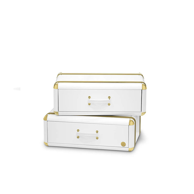 Hot-Selling Modern Creative Sofa Side Table for Living Room, Double-Drawer Coffee Table, Bedside Cabinet, And Low Table