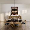 Source Factory Round Family Dining Table – Thickened Solid Wood Dining Table for Luxurious And Easy-Clean Dining – Ideal Kitchen And Restaurant Table