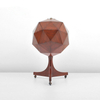 European Classical Round Wrought Iron Wine Cellar Cabinet, Freestanding Wine Display with Non-Slip Shelves And Wheels
