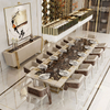 Factory Direct Marble Top Sideboard with Drawers, Large Villa Kitchen Storage And Display Cabinet for Dining Room