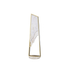 Sleek Modern Floor Lamp with Marble Base And Gold Frame for Contemporary Home Decor