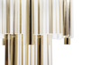 Elegant Crystal Pendant Light with Gold-Plated Brass for A Striking Beacon of Illumination