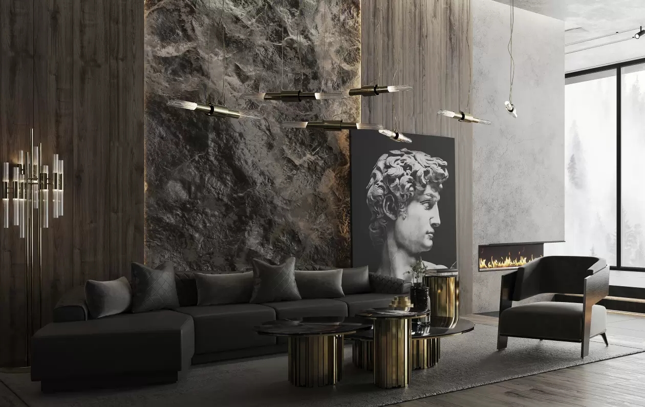 Sleek Minimalist Pendant Lamp with Crystal Glass Tube And Gold-Plated Brass Ring for Modern Spaces