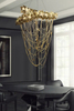 Artistic Floral-Inspired Chandelier with Elegant Cascading Design for Unique Home Lighting