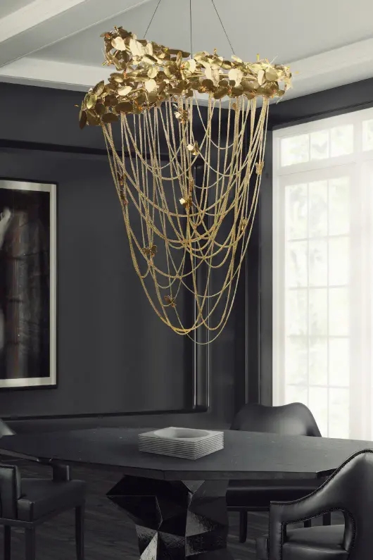 Artistic Floral-Inspired Chandelier with Elegant Cascading Design for Unique Home Lighting
