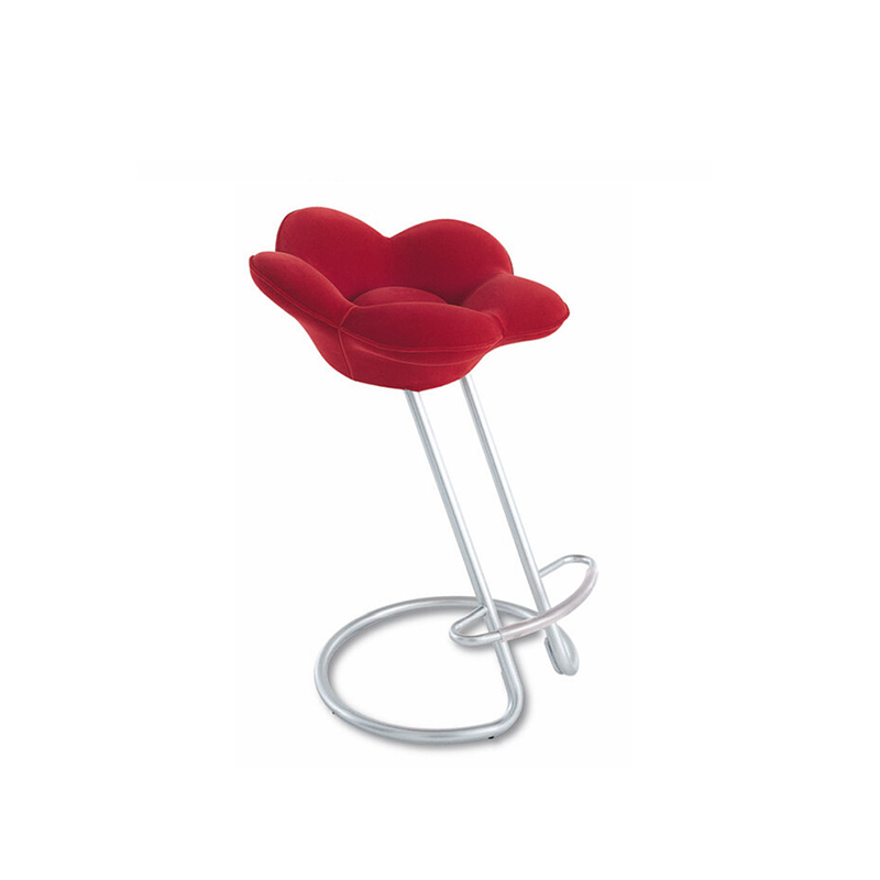 Factory Direct Creative Flower Design Bar Stool, High Bar Chair for KTV, Villas, And Large Kitchen Spaces