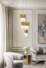 Luxurious Pendant Lamp Crafted From Gold-Plated Brass And Crystal Glass for Elegant Home Design