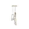 Contemporary Gold And Glass Pendant Light with Artistic Geometric Design, Ideal for Adding A Modern Touch To Dining Areas And Living Spaces