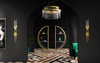Minimalist Gold And Clear Glass Wall Lamp with Vertical Linear Design, Ideal for Modern And Sleek Decor Styles