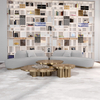 Modern Round Coffee Table Set – Luxury Gold Stainless Steel Coffee & Side Tables for Living Room