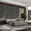 Hot-Selling Genuine Leather Upholstered King Bed, Luxury Soft-Padded Wooden Double Bed for Villa And Apartment Master Bedrooms