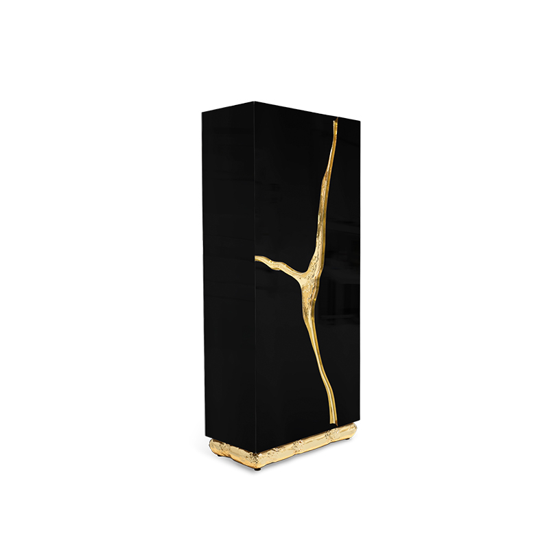 Factory Customizable Y-Shaped Gold-Plated Stainless Steel Luxury Wine Cabinet, Multi-Functional Display and Storage Rack for Wine and Accessories