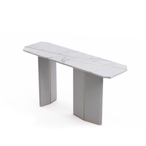 Factory Wholesale Modern Minimalist Entryway And Garden Marble Top Console Table, Decorative Hallway And Foyer Table