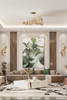 Artistic Floral-Inspired Chandelier with Elegant Cascading Design for Unique Home Lighting