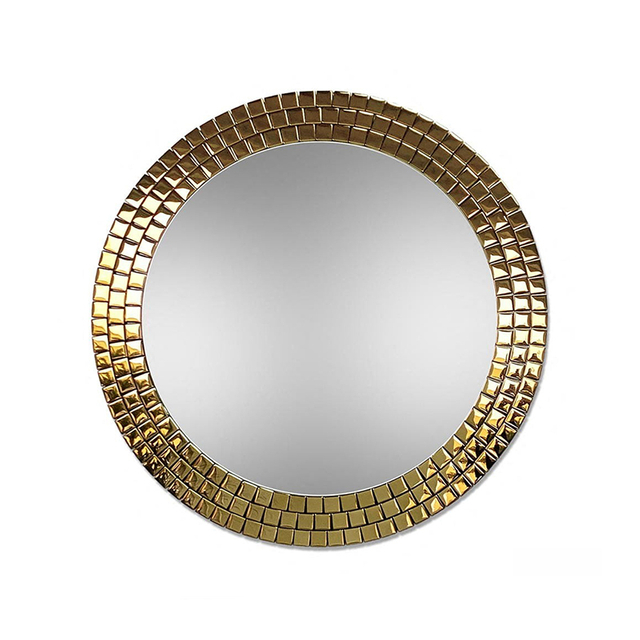 European Classical Wall-Mounted Entryway Mirror, Feng Shui Corridor Mirror, High-Definition Silver Vanity Mirror for Bathroom