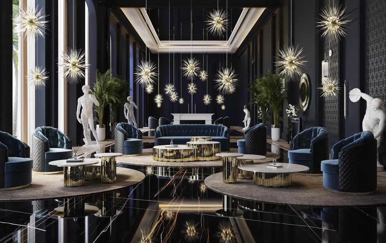 Creative Gold And Crystal Dandelion Pendant Light with Unique Starburst Design, Perfect for Adding A Touch of Elegance And Style To Any Space