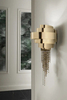 Elegant Gold Wall Sconce with Cascading Crystal Details, Perfect for Adding A Luxurious Touch To Sophisticated Interiors