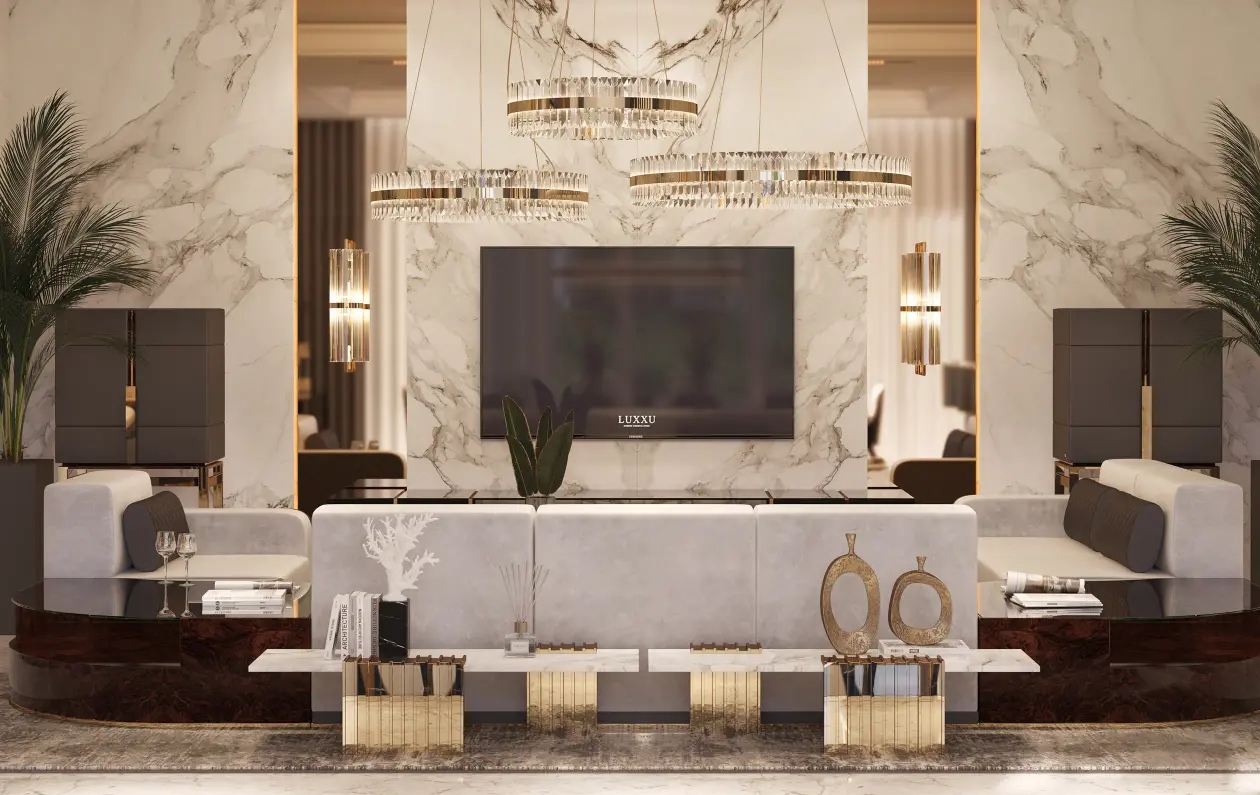 Modern Clear Crystal Wall Sconce with Elegant Gold Bands, Ideal for Sophisticated And Streamlined Decor