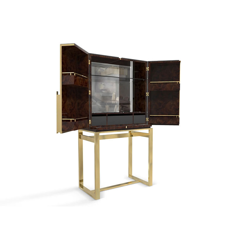 New Modern Minimalist Home Wine Display Cabinet, Multi-Layer Storage Wine Cellar And Anti-Slip Bar Cabinet for Living Room