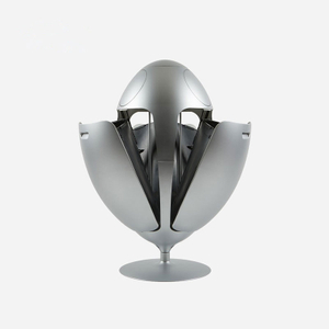 European Creative Multi-Layer Egg-Shaped Wine Cabinet with Hidden Storage, Non-Slip Shelves for Home Bar Or Living Room
