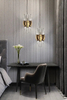 Contemporary Pendant Lamp with Crystal Glass And Gold-Plated Brass for Exquisite Elegance