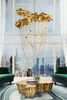 Artistic Floral-Inspired Chandelier with Elegant Cascading Design for Unique Home Lighting