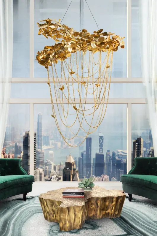 Artistic Floral-Inspired Chandelier with Elegant Cascading Design for Unique Home Lighting
