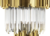 Luxurious Pendant Lamp Crafted From Gold-Plated Brass And Crystal Glass for Elegant Home Design