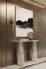 Minimalist Vertical Glass Tube Wall Sconce with Brass Fixture – Sleek Modern Lighting for Hallways and Bedrooms