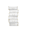 Nordic Minimalist Multi-Layer Drawer Bedside Storage Cabinet – Solid Wood Bedside Table with Sturdy And Stable Frame for Bedroom Organization