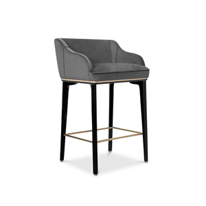 2024 New Fabric High-Stool Bar Chair for KTV, Bars, Villas, Kitchens, Tea Shops, And Cafes
