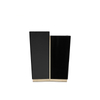 Nordic Minimalist Marble Top Nightstand, Geometric Bedside Table And Storage Cabinet for Bedroom Decor