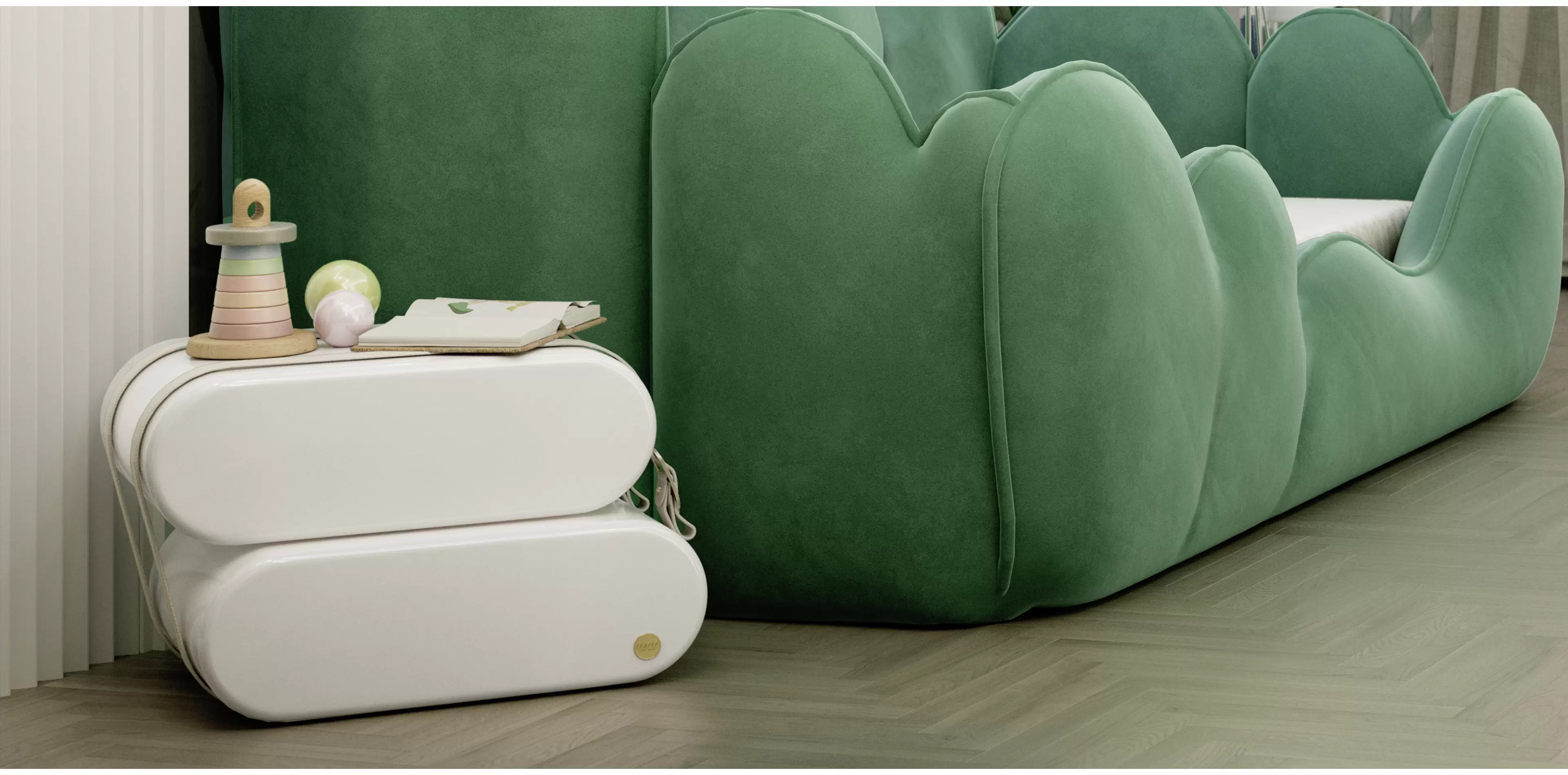 Hot-Selling Modern Creative Sofa Side Table for Living Room, Double-Drawer Coffee Table, Bedside Cabinet, And Low Table