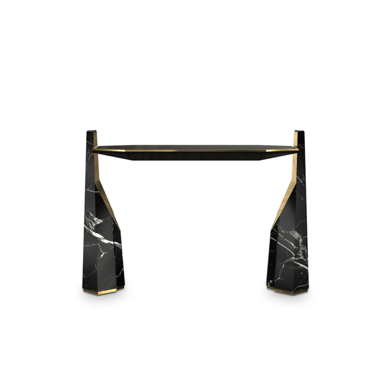 American Luxury Entryway Console Table, Minimalist Decorative Display Cabinet for Living Room, Garden, and Hotel Lobby