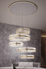 Modern Multi-Tier Crystal Chandelier with Gold Accents for Elegant Home Lighting
