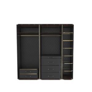 Nordic Modern Walk-In Closet Display Cabinet, Multi-Layer Storage Wardrobe for Clothes, Accessories, And Luxury Villa Décor