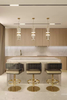 Elegant Small Pendant Lamp Inspired by Iconic Architecture with Crystal Glass And Gold-Plated Brass