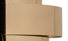 Architectural-Inspired Pendant Lamp with Black Crystals And Gold-Plated Brass for Modern Luxury