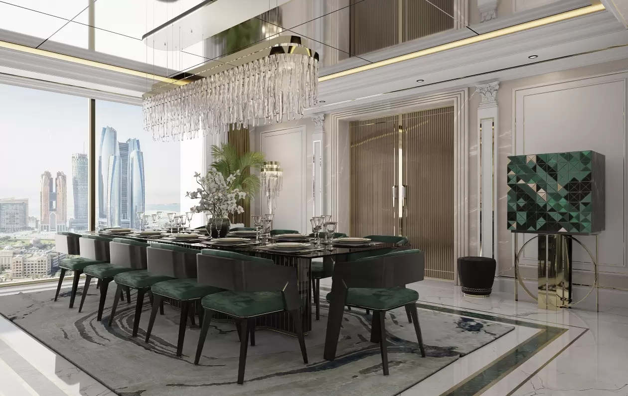 Luxurious Gold And Crystal Pendant Light with Contemporary Design, Perfect for Dining Rooms And Living Spaces, Enhancing Elegance And Style