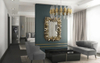 Luxurious Gold And Clear Glass Pendant Light with Modern Layered Design, Perfect for Enhancing Style in Dining Rooms And Contemporary Spaces