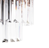 Modern Gold and Crystal Linear Pendant Light with Chic Textured Design, Ideal for Brightening Up Dining Areas and Contemporary Interiors