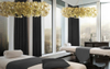Elegant Gold Leaf Pendant Light with Nature-Inspired Design, Perfect for Adding A Touch of Sophistication To Modern Dining Rooms And Living Areas