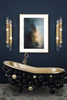 Contemporary Gold And Clear Glass Wall Lamp with Artistic Design, Perfect for Adding A Touch of Elegance To Any Room