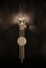 Minimalist Gold And Clear Glass Wall Lamp with Vertical Linear Design, Ideal for Modern And Sleek Decor Styles